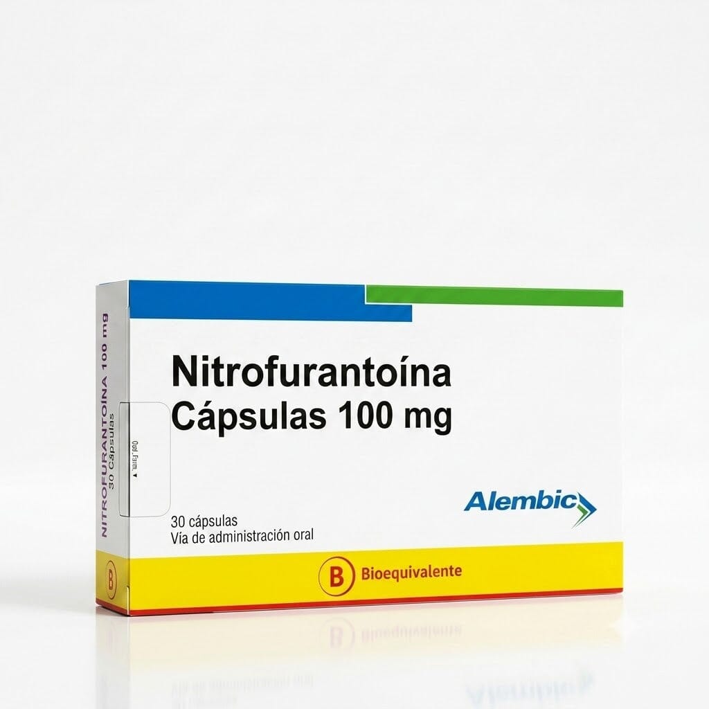 Nitrofurantoína 100mg X 30 cápsulas ALEMBIC